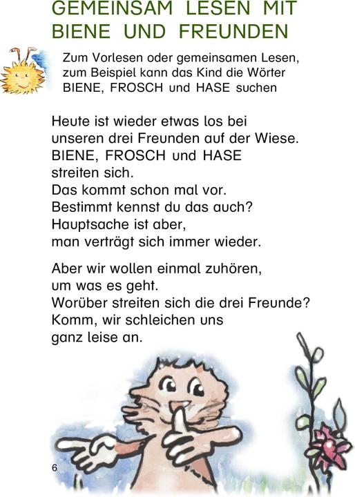 Actual product image Thomé:Reading together with Biene and Fre (German, Prof Dr Günther Thomé, Günther, Dorothea, Dr Dipl.-Päd. Thomé, Prof Dr Thomé, 2024)