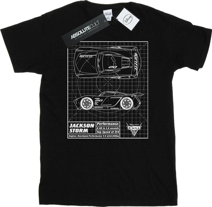 Disney Cars Jackson Storm Blueprint TShirt (L)