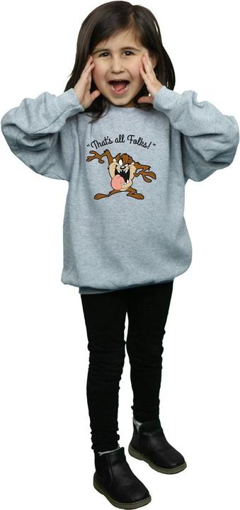 Actual product image Looney Tunes Girls Taz That's All Folks Sweatshirt (152, 158)