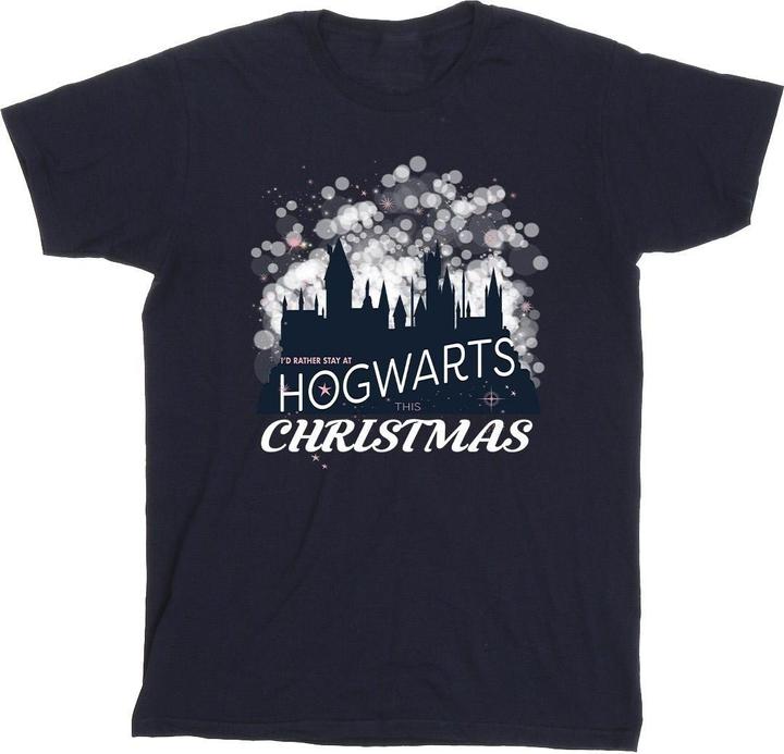 Actual product image Boys Hogwarts Christmas T-Shirt (116)