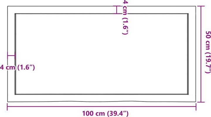 Immagine prodotto VidaXL Gianna (100 x 4 x 50 cm)