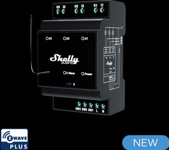 Image du produit Shelly Qubino Wave Shutter (Actionneur de commutation)
