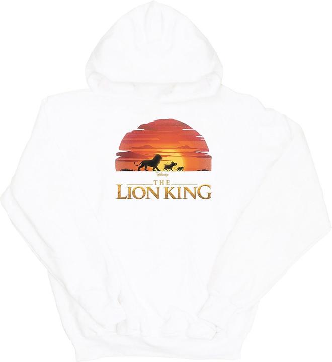 Actual product image Disney Girls The Lion King Movie Sunset Logo Hoodie (140, 146)