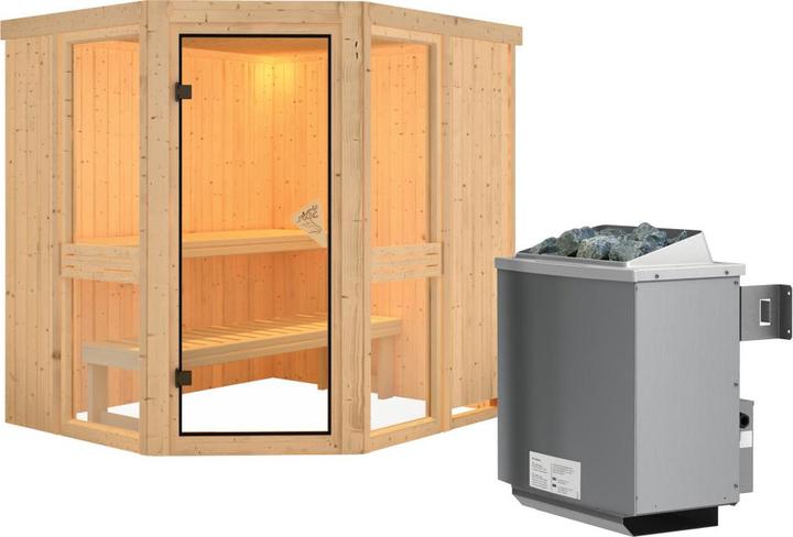 Produktbild Karibu Amelia 1 ohne Dachkranz (9 KW interne Steuerung)