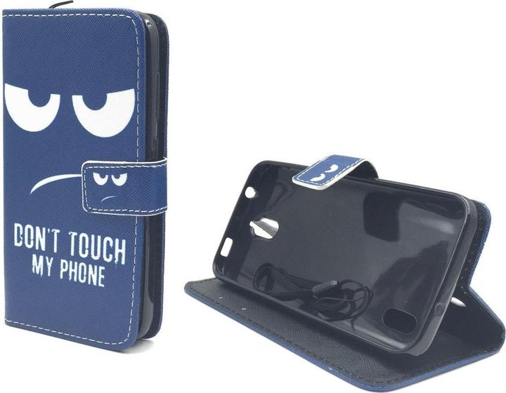 Actual product image König Design Dont Touch My Phone Mobile Phone Case Huawei Y625 Armour Protection Glass Flip Case Wallet Case (Huawei Y625)