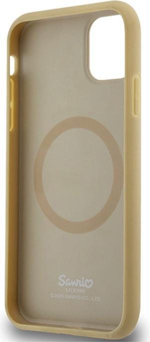 Image du produit Hello Kitty HKHMN61PGHCKD iPhone 11 / Xr 6.1" złoty/gold hardcase cuir Kitty Head MagSafe (Apple iPhone 11)