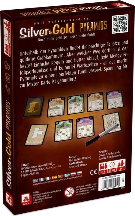 Immagine prodotto NSV Piramidi d'argento e d'oro - il gioco per avventure senza fine (Tedesco)