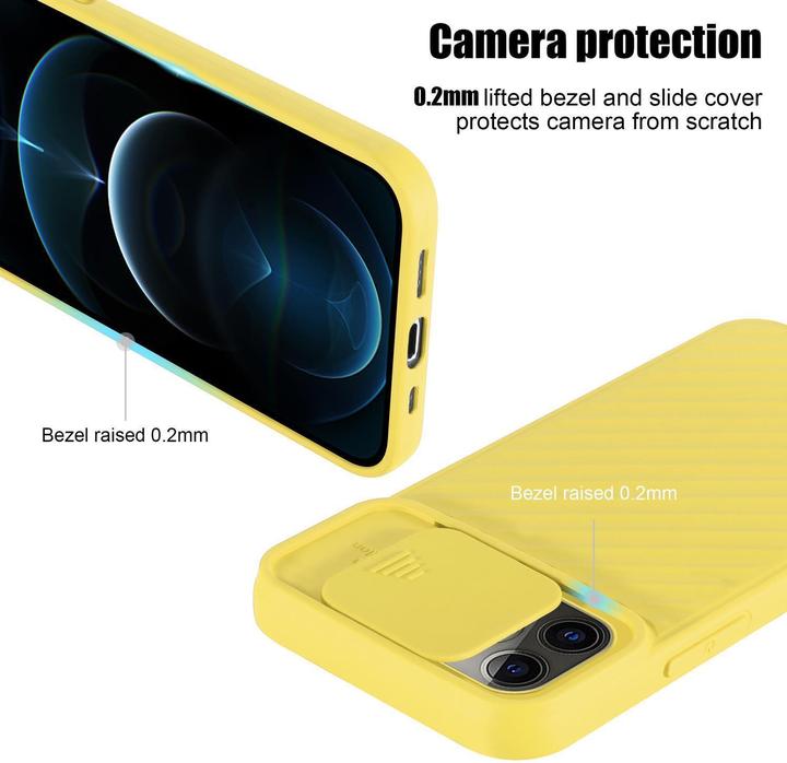 Immagine prodotto Cadorabo Cover in TPU con protezione della fotocamera (Apple iPhone 13 Pro Max)