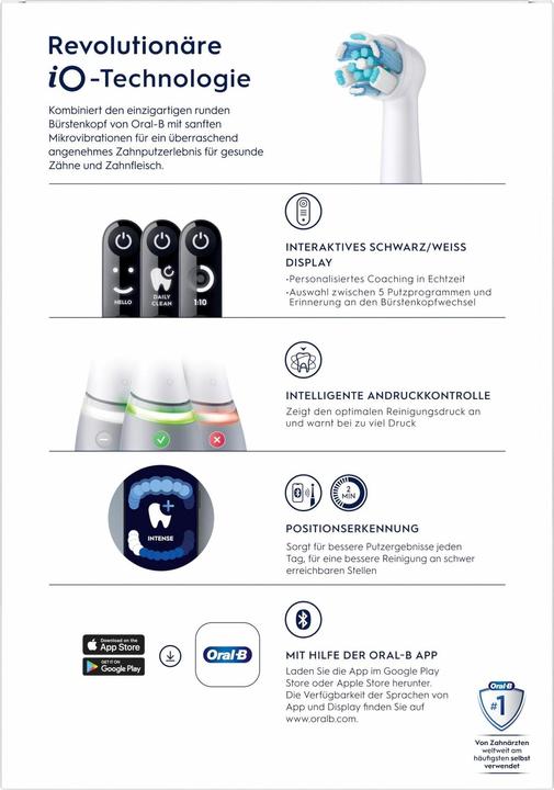 Produktbild Oral-B Elektrische Zahnbürste iO Series6 Grey Opal (Oszillierende Zahnbürste)
