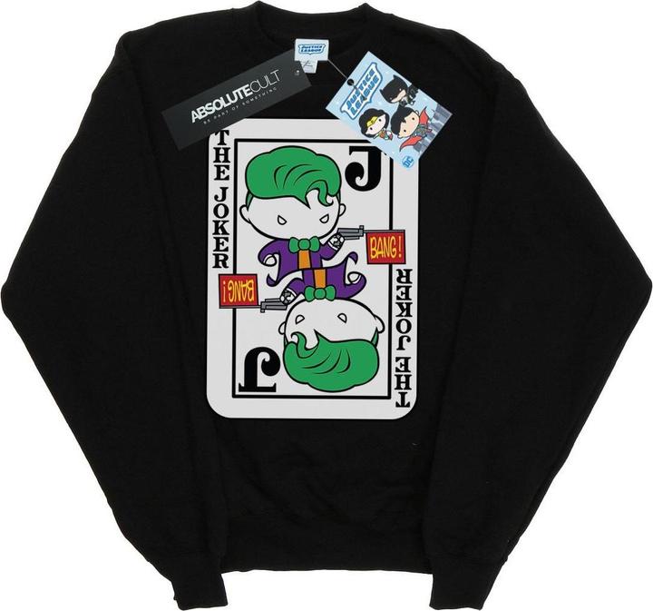 Chibi Joker Playing Card Sweatshirt Jungen