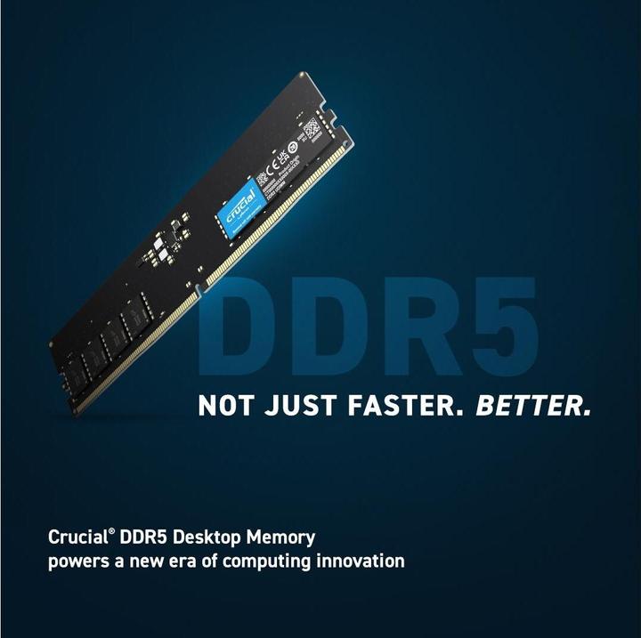 Produktbild Crucial Desktop Memory (1 x 16GB, 5600 MHz, DDR5-RAM, DIMM)