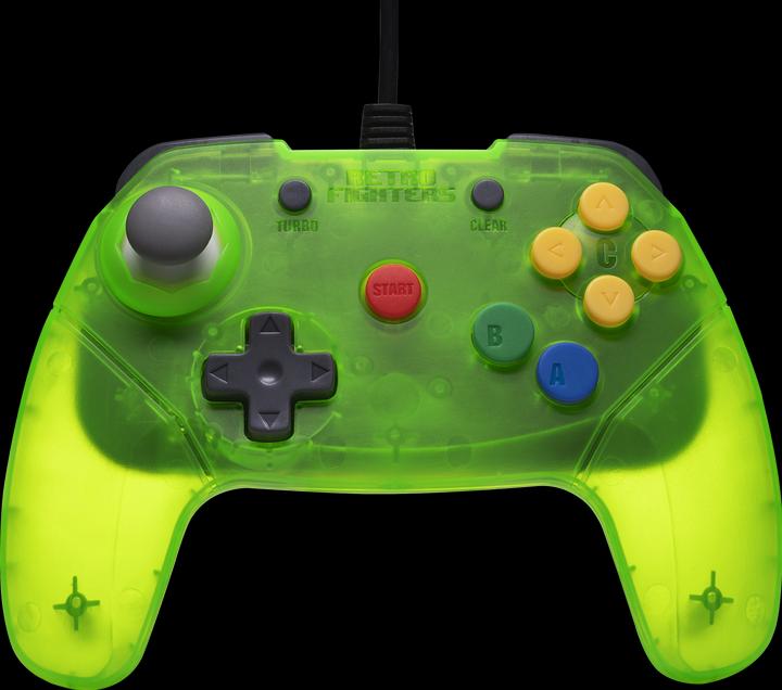 Retro Fighters Retro-Fighters - Brawler64 Wired Controller - Green