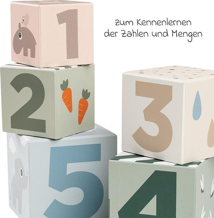 Actual product image Done by Deer Stacking tower 5 pieces Deer friends colour mix