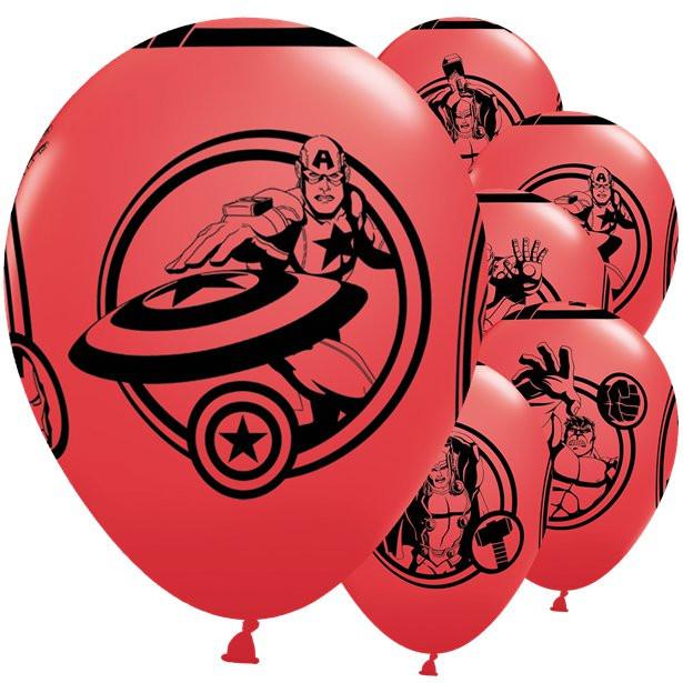 Image du produit Qualatex Ballons Avengers rouges