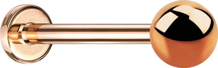 Produktbild Star Piercing Micro Threadless Labret rosegold mit Kugel (ohne Messing, Chirurgenstahl 316L)
