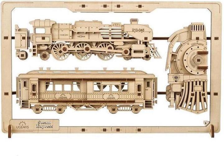 Ugears 70207 Steam Express 2.5D Puzzle