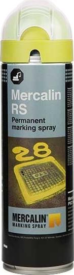 Produktbild MERCALIN maerkespray RS 500 ml. GUL - 1859108 (Gelb, 500 ml)