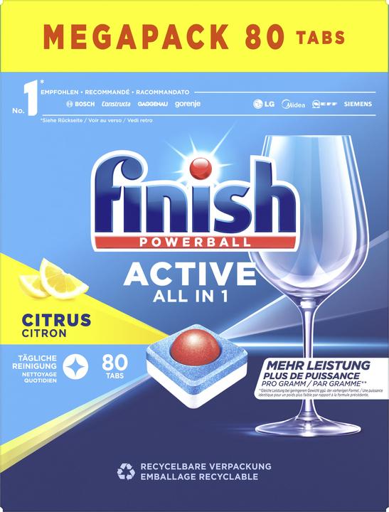Actual product image Finish All in 1 (Tabs, 80 x)