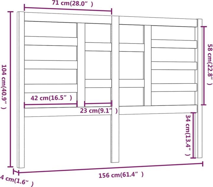 Actual product image VidaXL Edan (156 x 4 x 104 cm)
