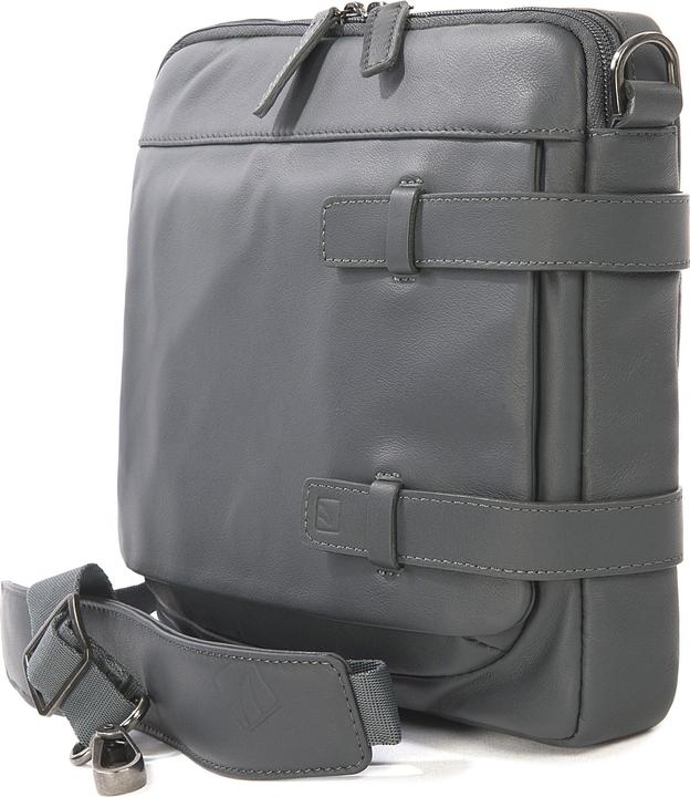 Produktbild Tucano Tema Cross-Body, Tablettasche aus Leder für iPad mini, Tablets bis 8 Zoll, dunkelgrau