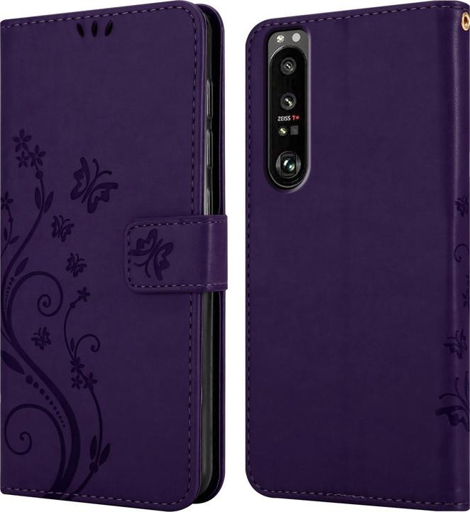 Image du produit Cadorabo Pochette Flower Book (Sony Xperia 1 III)