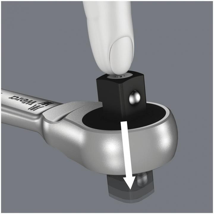Actual product image Wera 8100 SA 10 Zyklop Metal Ratchet Set (1/4")