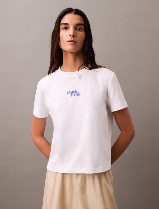 Actual product image Calvin Klein Jeans Ss Flocked Logo Cn Tee (XL)