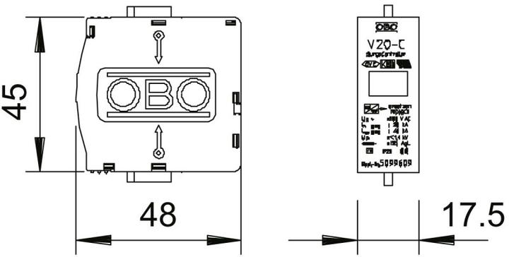 Immagine prodotto OBO Bettermann OBO 20C/0280Scaricatore di sovratensione