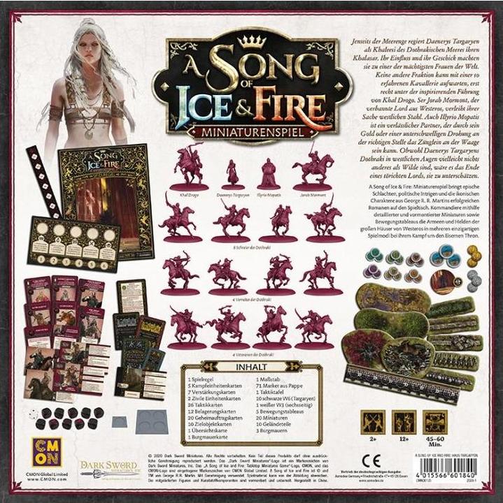 Image du produit Cmon CMND0123 - Targaryen starter set - jeu de base pour : A Song of Ice & Fire, pour les 14 ans et plus (Allemand)