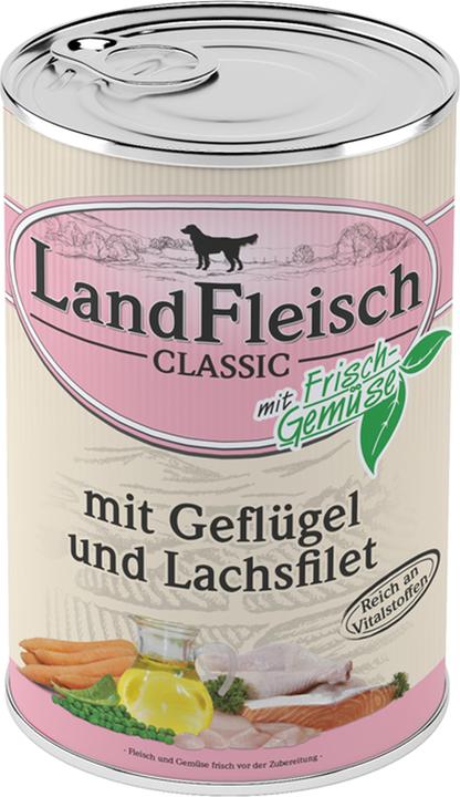 Landfleisch Pur Classic volaille & filet de saumon (Adulte, 1 pcs, 400 g)