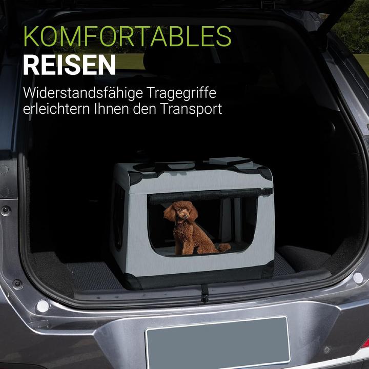 Immagine prodotto Hauptner Box per il trasporto dei cani (pieghevole) (Cane, Chiusura di sicurezza, Lavabile, Traspirante)