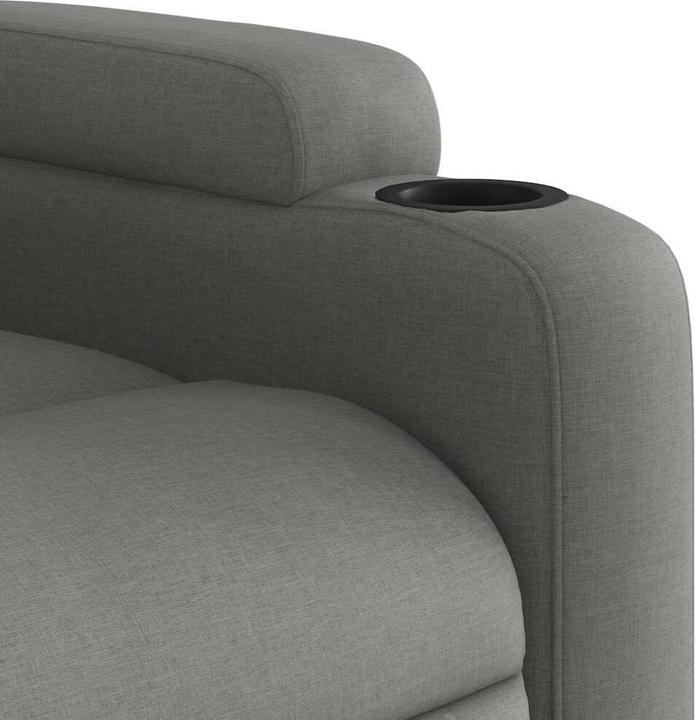Actual product image VidaXL Massage chair dark grey fabric,Colour: Dark grey,Material