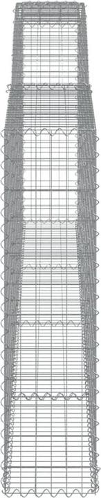 Actual product image VidaXL Gabionen mit Hochbogen 9 Stk. 400x30x120/140cm Verzinktes Eisen