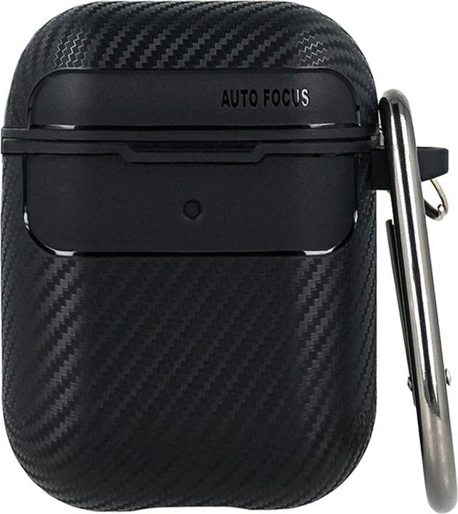 Produktbild OEM Carbonhülle für Airpods Pro 2 schwarz (Kopfhörer Tasche)