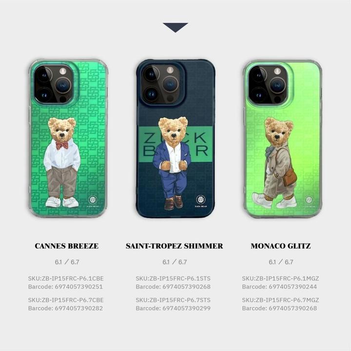 Zuck Bear Headphone case case FRENCH RIVIERA for IPHONE 15 Pro Max cannes breeze (Apple iPhone 15 Pro Max)