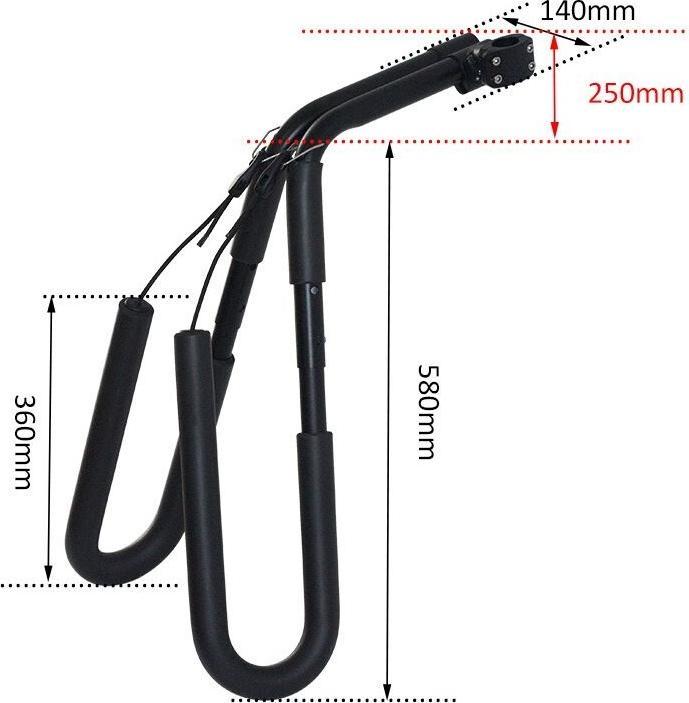 Immagine prodotto 9WS Porta-Surf per il fissaggio sulla tige di selle