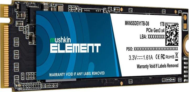 Actual product image Mushkin SSD Element M.2 1TB PCIe Gen3x4 NVME (1000 GB, M.2 2280)
