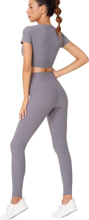 Image du produit Yeaz CLUB LEVEL SET Haut court Leggings L (Grey) (L)