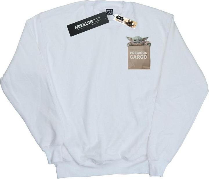 Star Wars The Mandalorian Precious Cargo Faux Pocket Sweatshirt (L)
