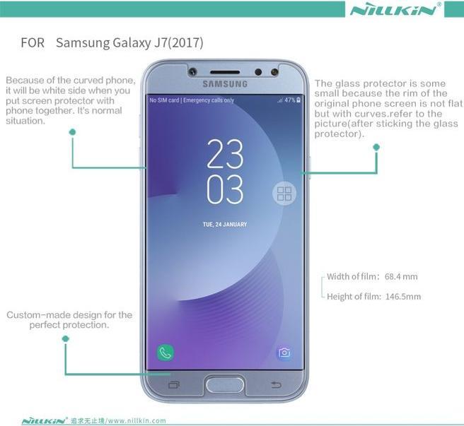 Actual product image Nillkin Matte Series (1 Piece, Samsung Galaxy J7 2017)