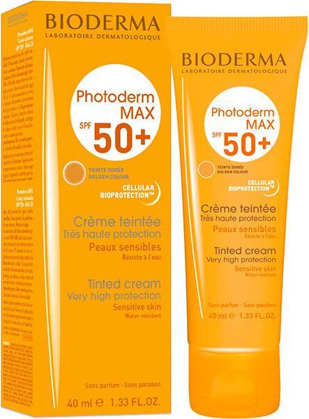 Produktbild Bioderma Photoderm Creme SPF 50+ - Light skin sunscreen - 40ml (Sonnencreme Gesicht, SPF 50, 40 ml, 60 g)