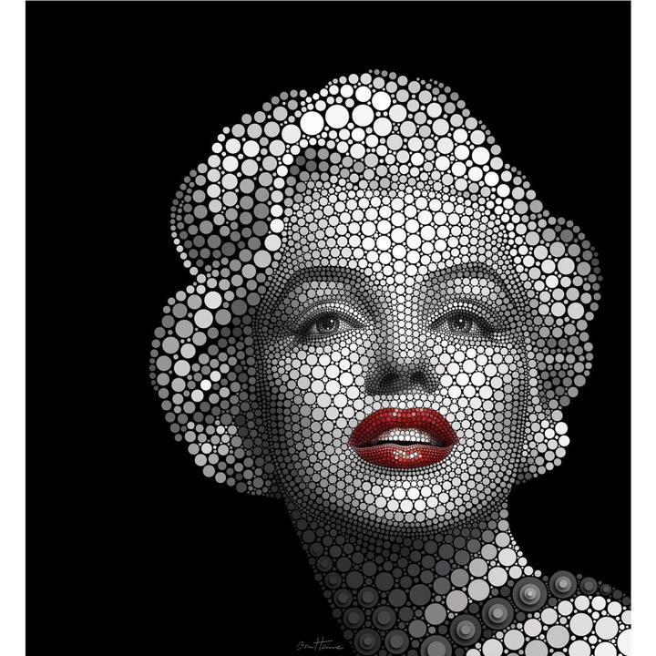 Image du produit Trenddeko Ben Heine - Circlism : Marilyn Monroe (336 x 350 cm)