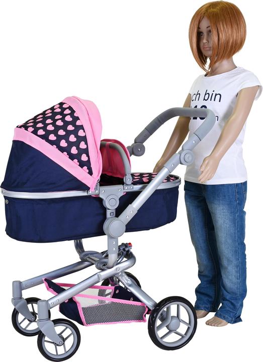Image du produit Knorrtoys Poussette de poupée Boonk - "Pink Hearts