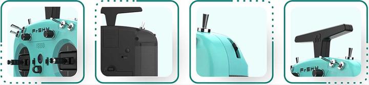 Produktbild FrSky TWIN X14S Sender 2,4Ghz Verdigris Green ohne Akku, ohne Ständerhalter, ohne EVA-Bag