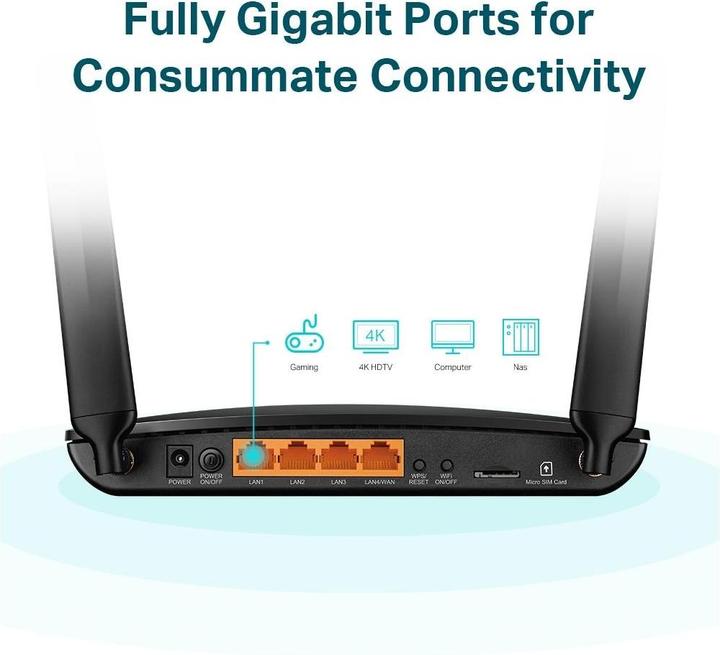Actual product image TP-Link Archer MR600 4G+ Dual Band Gigabit Router