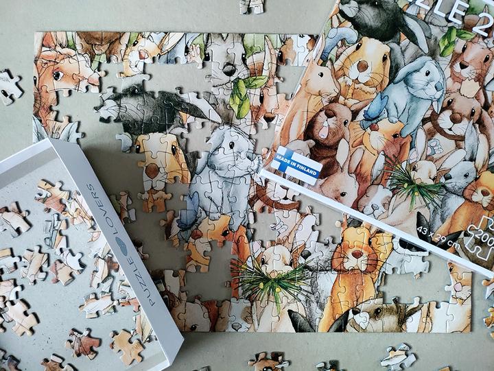 Produktbild Tactic Puzzle Hasen, 200 Teile. (200 Teile)
