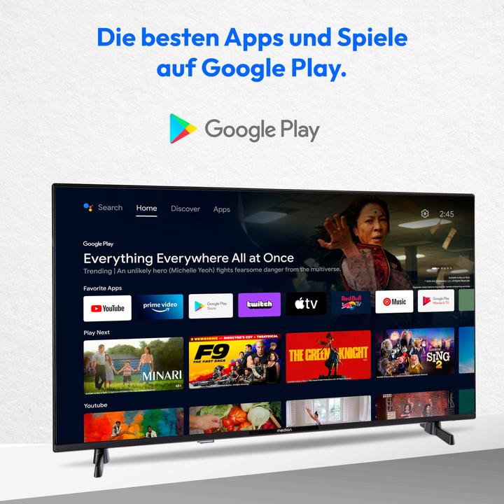 Produktbild Medion LIFE P14031 (MD 29242) Android TV™ (40", LCD, Full HD)