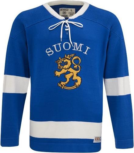 CCM WJY22AFI AD FLAG VINTAGE SWEATER TEAM FINLAND Classic Blue S (4057888) (S)