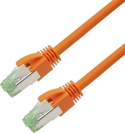 Actual product image Nambo Kupfer-Patchkabel Cat.6a S/FTP (ISO/IEC) LSZH High Quality orange 0,50 m (CAT6, 0.50 m)