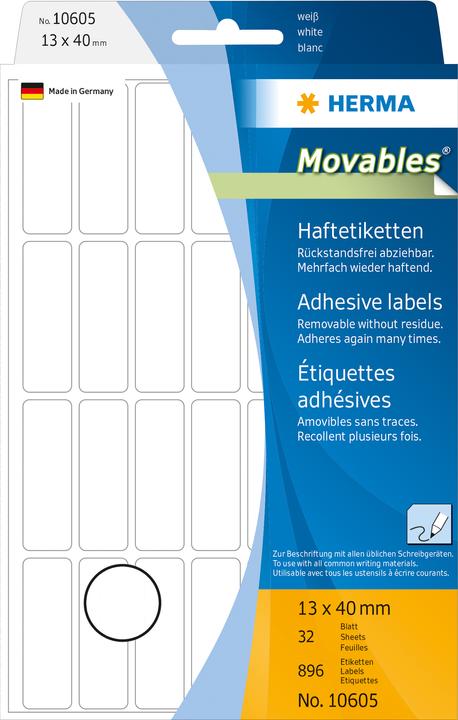 Actual product image Herma Removable multi-purpose labels